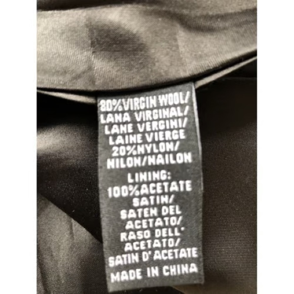 Tibi Black Virgin Wool Cape Coat with Optional Belt - Picture 7 of 7